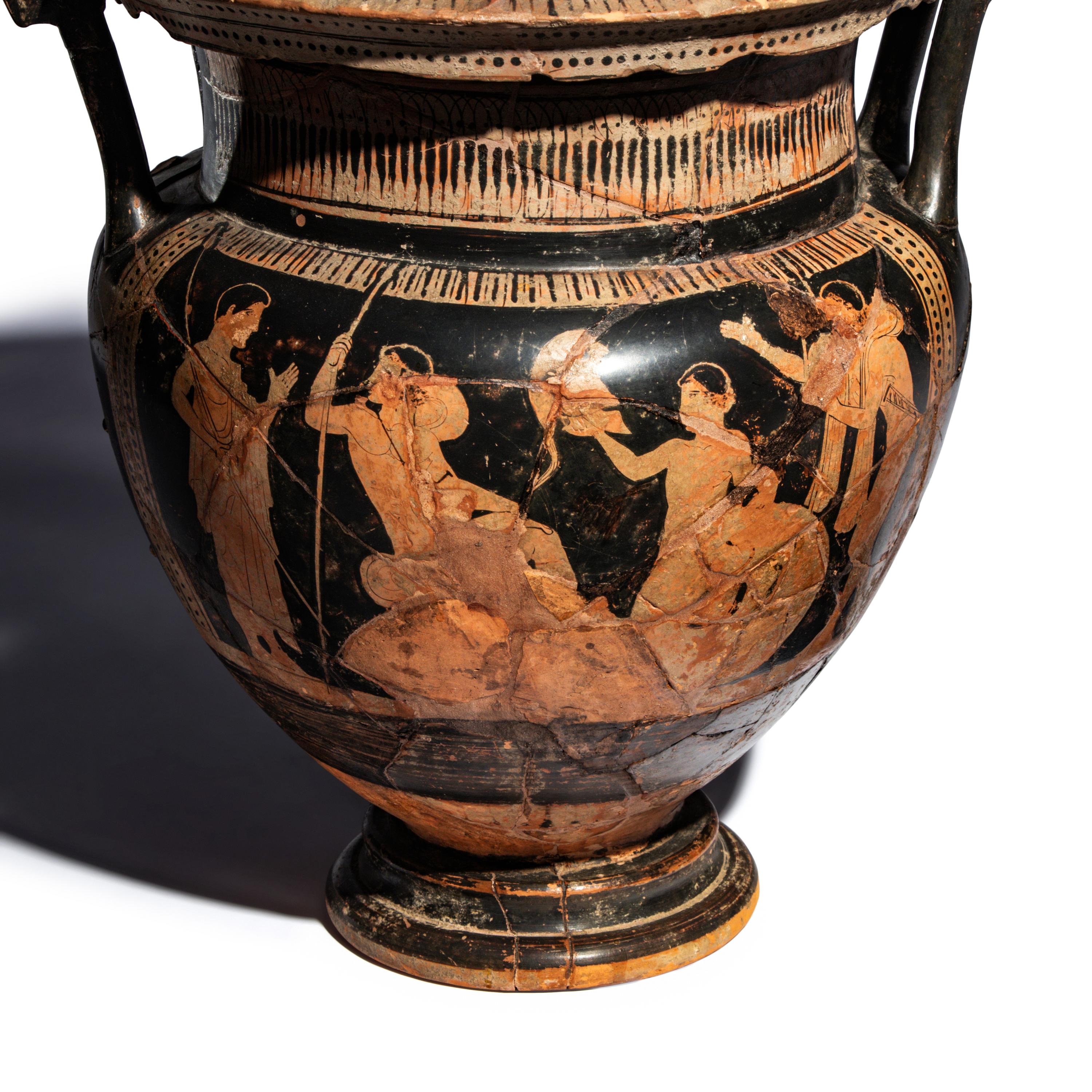 An Attic Red-Figured Column Krater