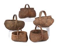 Five Woven Buttocks Baskets