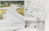 Christo and Jeanne-Claude, (American, b. 1935), Wrapped Walkways (Project for St. Stephen's Green Park, Dublin), 1983