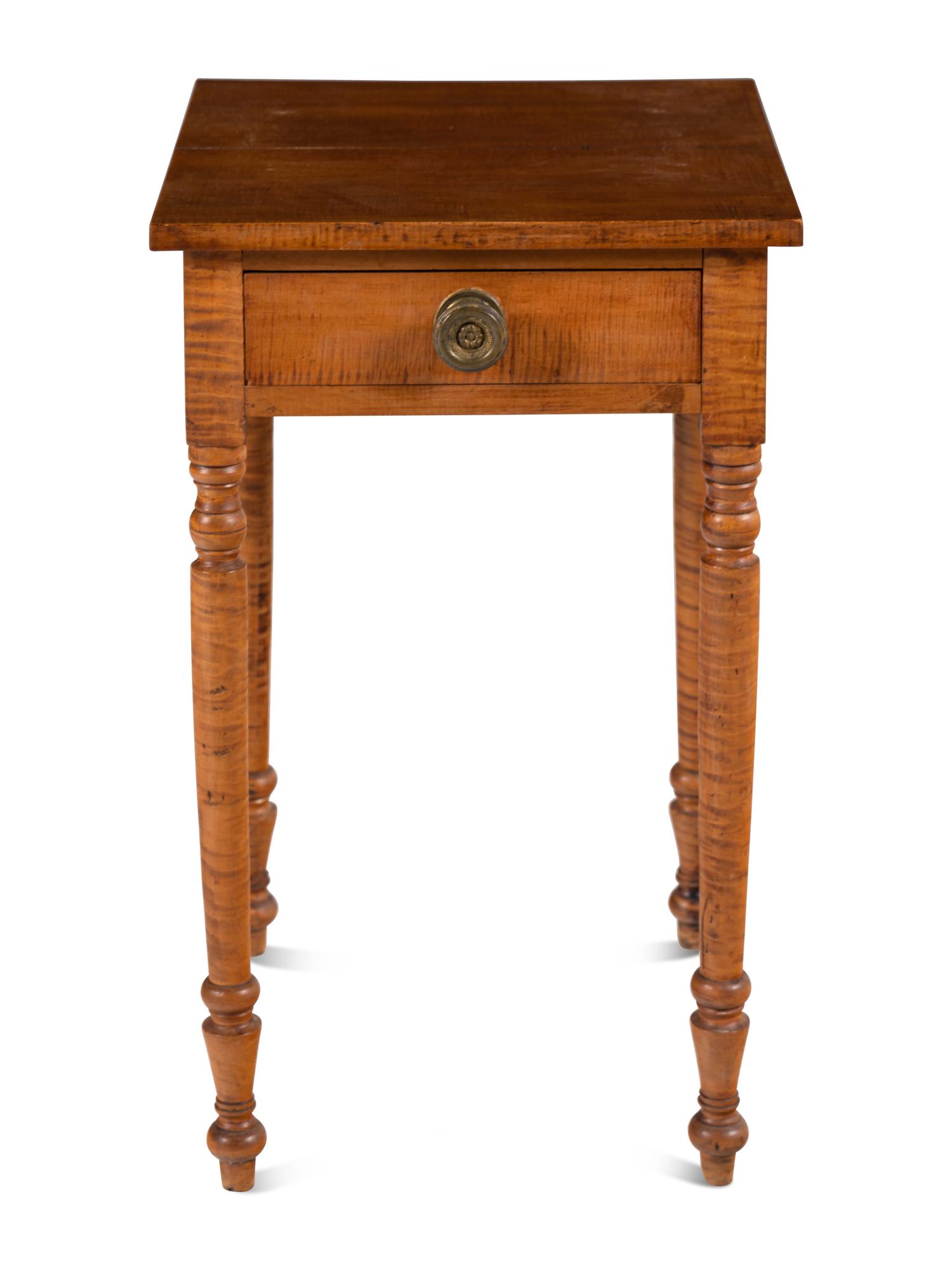 A Continental Maple End Table