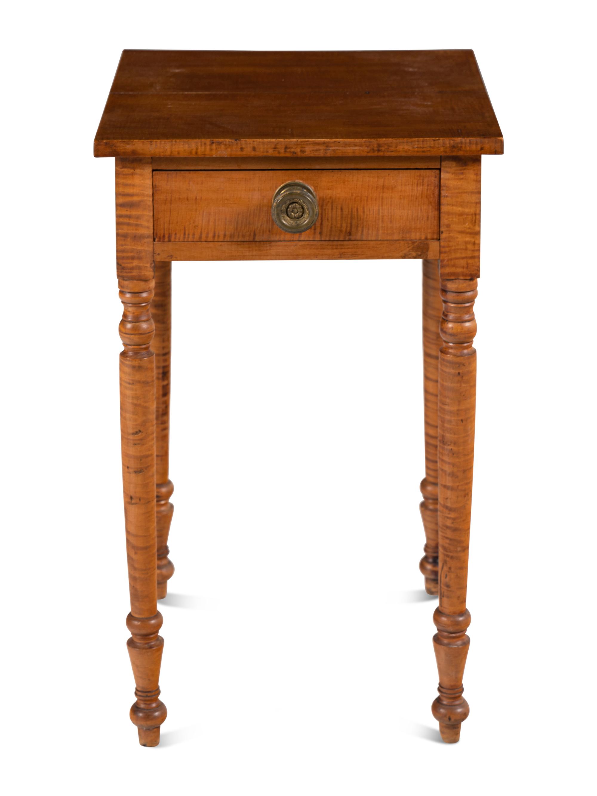 A Continental Maple End Table