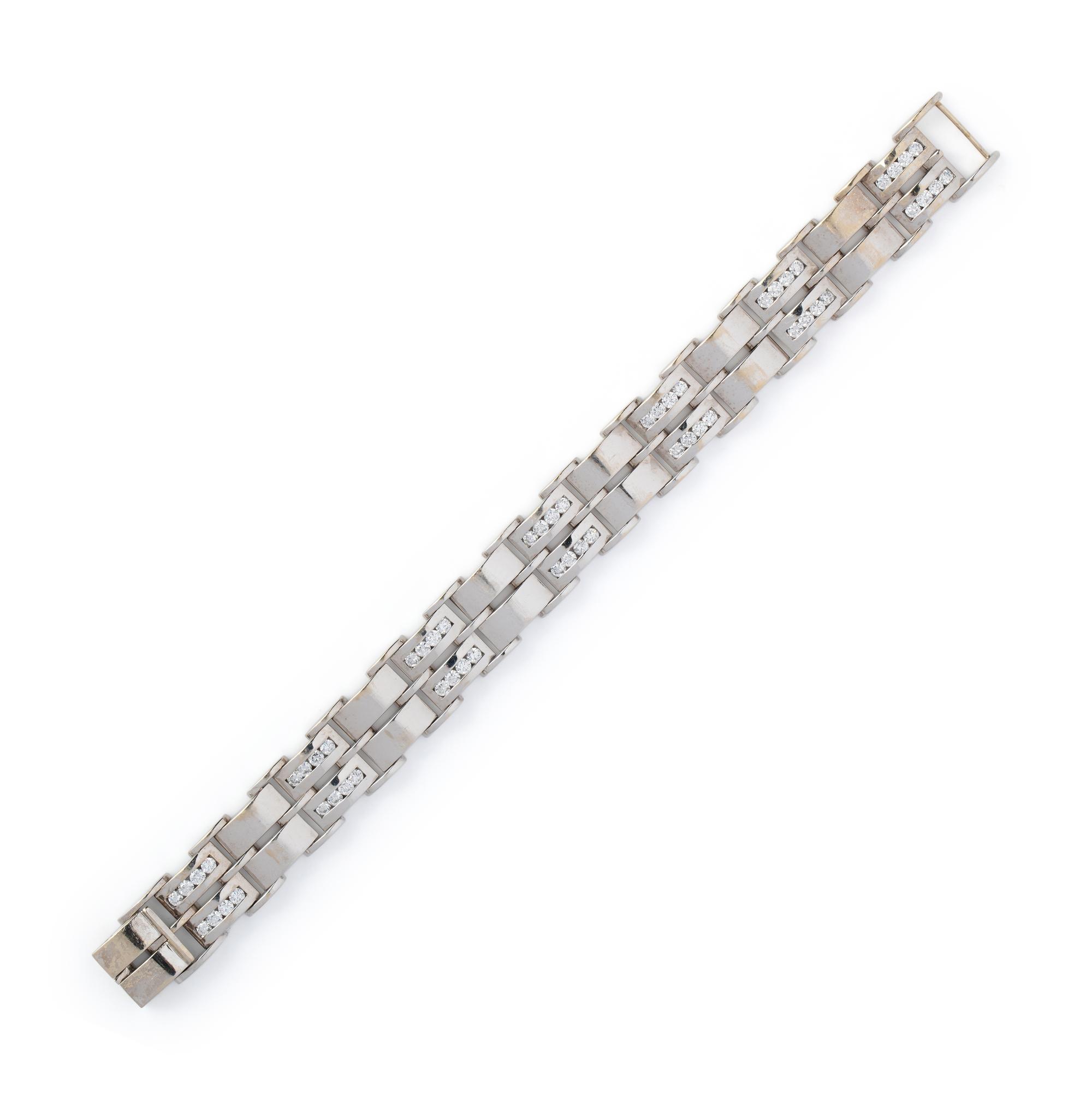 WHITE GOLD AND DIAMOND BRACELET