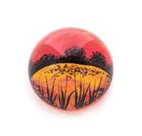 Yaffa and Jeffrey Todd, (American), Sunset paperweight