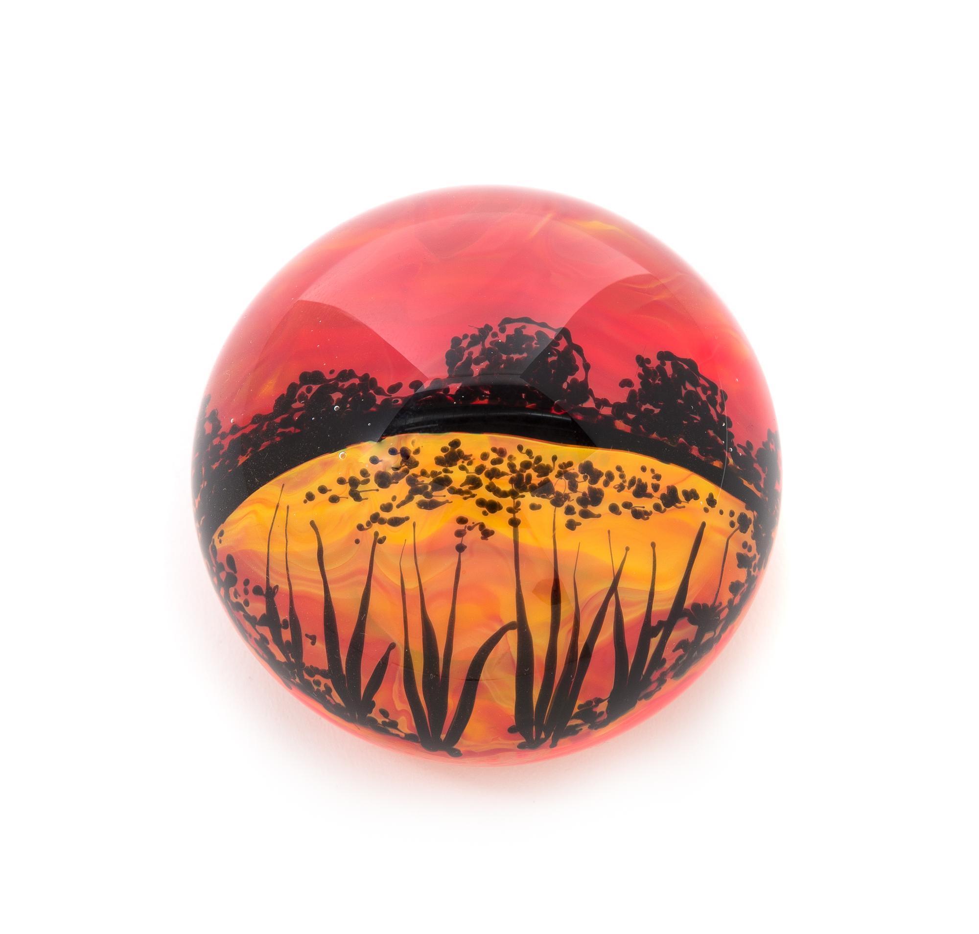 Yaffa and Jeffrey Todd, (American), Sunset paperweight