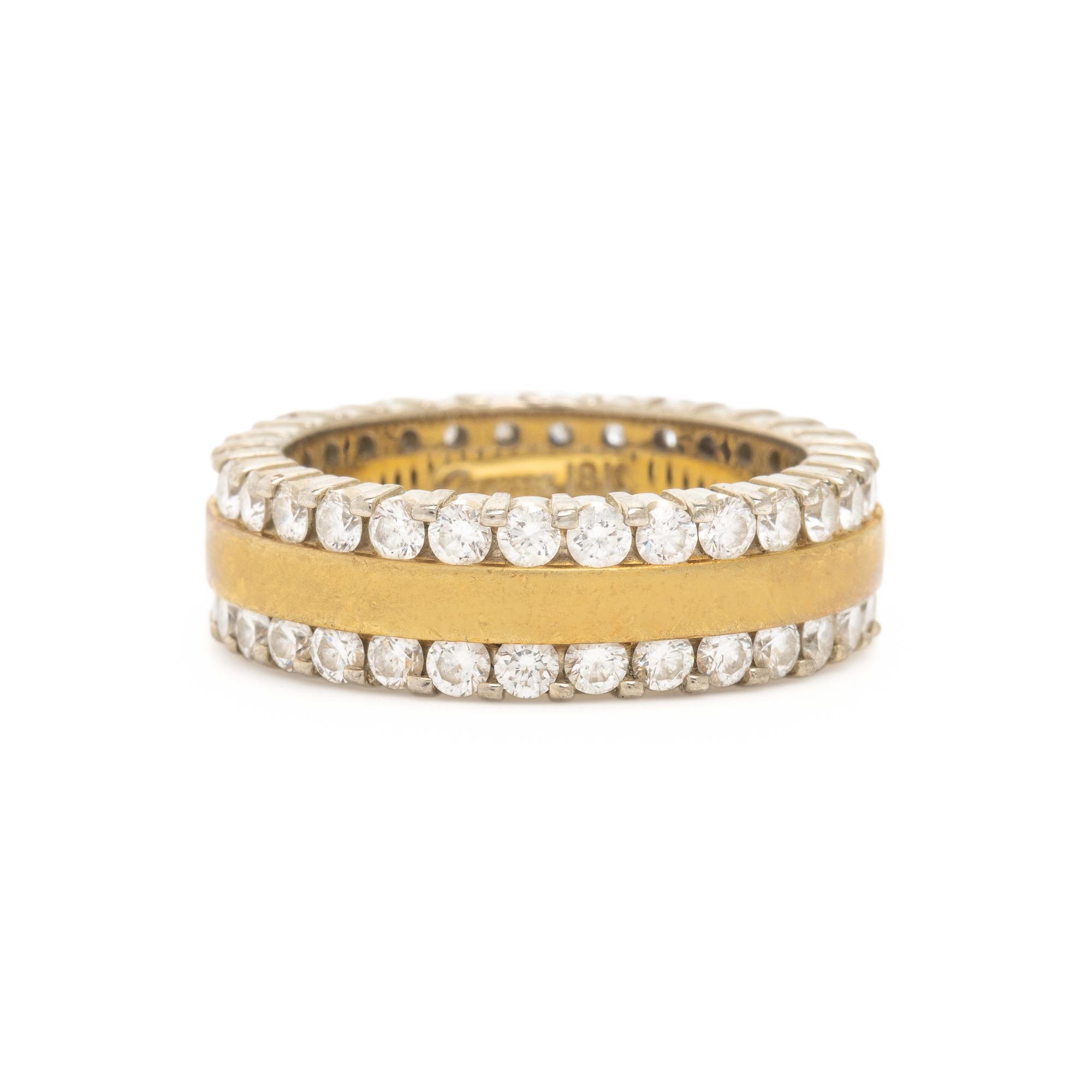 Diamond and Bicolor Gold Ring