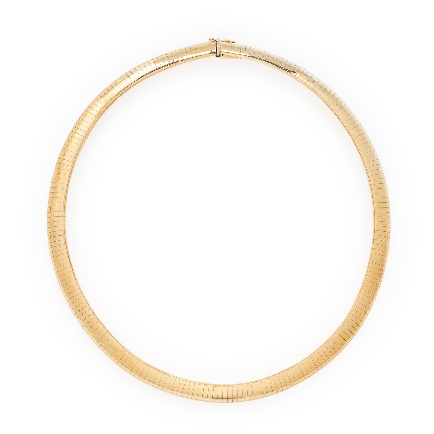 Yellow Gold Omega Chain