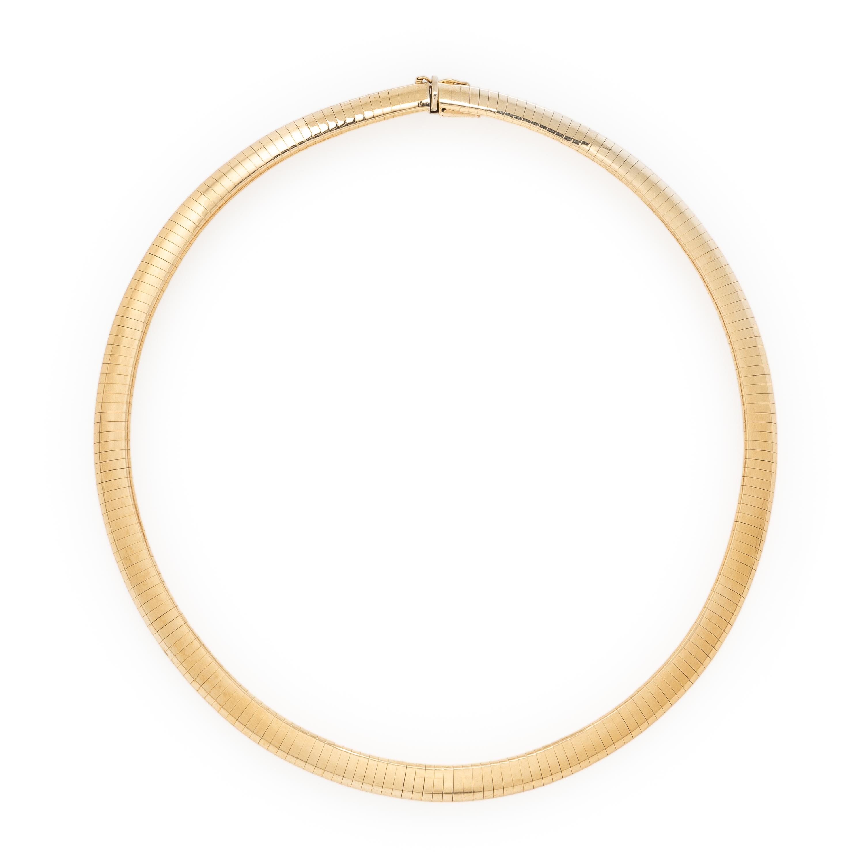 Yellow Gold Omega Chain