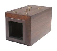[CAMERAS]. Replica chamfered box sixth plate daguerreotype camera with Voigtlander & Sohn lens.