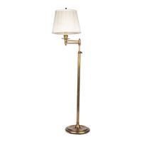 A Cantilevered Brass Floor Lamp