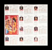 A Chicago Bulls Signed Uncut Sheet of 1992 NBA Hoops Basketball Cards Featuring Michael Jordan and Scottie Pippen (Beckett Authentication Services Letter),
