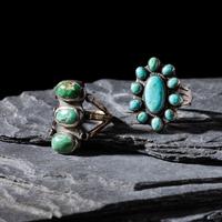 Navajo Silver and Turquoise Rings
