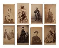 [CIVIL WAR]. Collection of 62 CDVs assembled by General David Sloane Stanley, incl. Civil War generals and Sioux subjects involved in the 1862 Dakota Uprising.