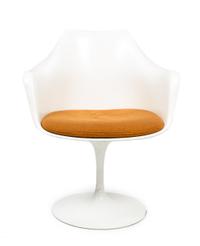 Eero Saarinen, Tulip Arm Chair, Knoll International, Inc., Height 31 1/2 x width 25 3/4 x depth 22 inches.