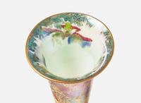 A Wedgwood Flame Fairyland Lustre "Butterfly Women" Footed Vase, UK, 1920s