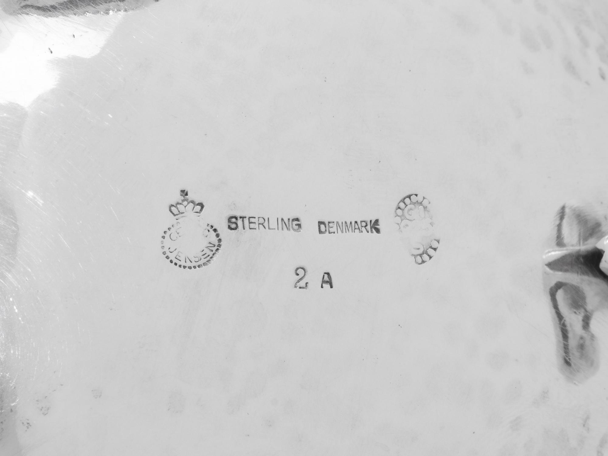 A Georg Jensen Silver Three-Piece Coffee Service