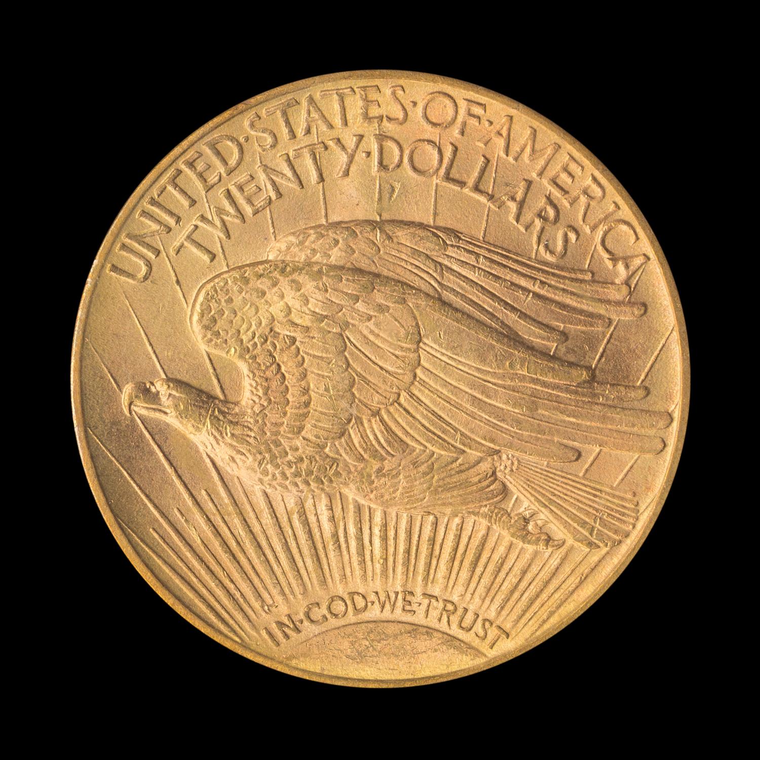 A United States 1914-D St. Gaudens $20 Gold Coin