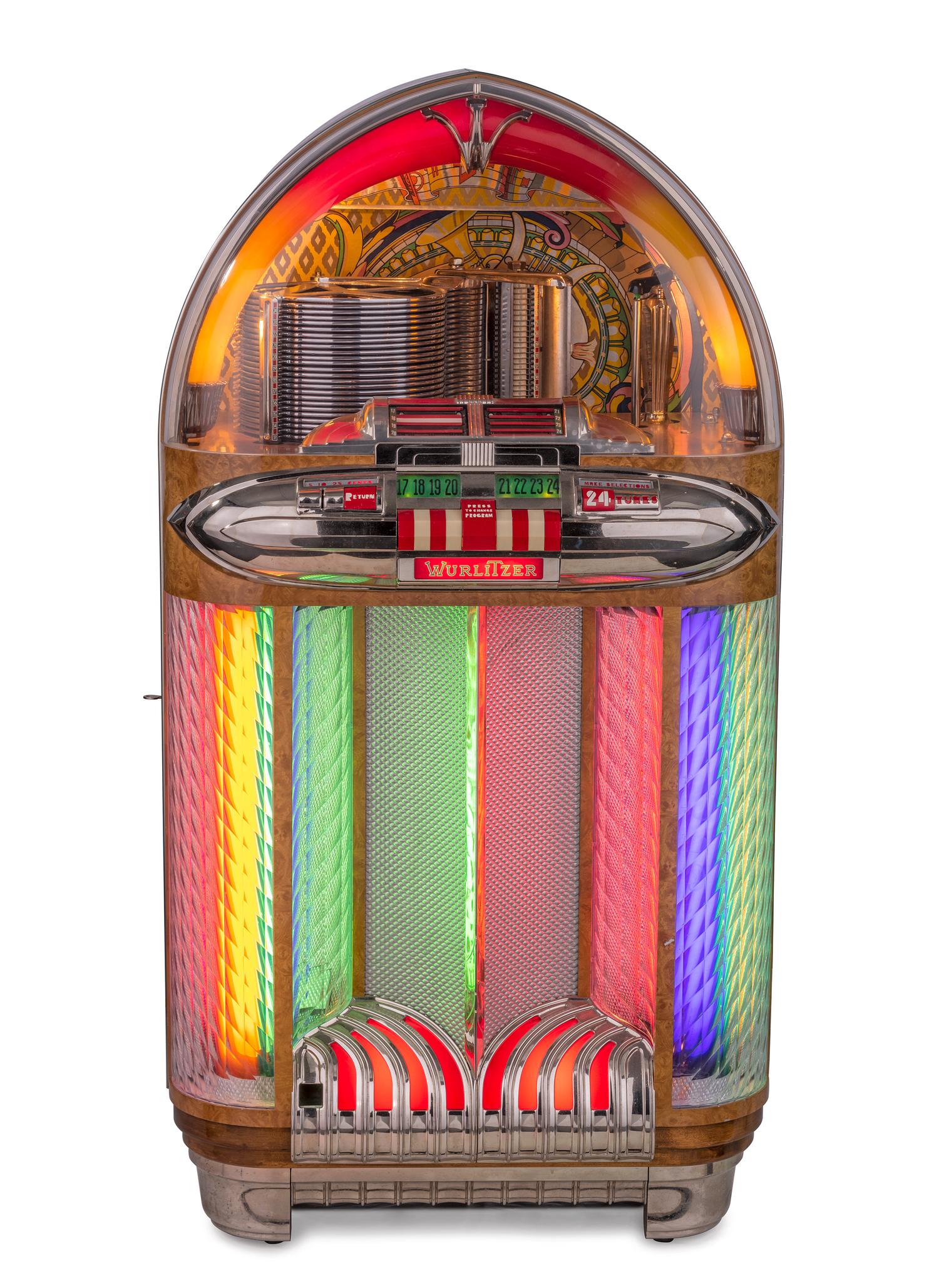 A Wurlitzer Model 1100 Jukebox