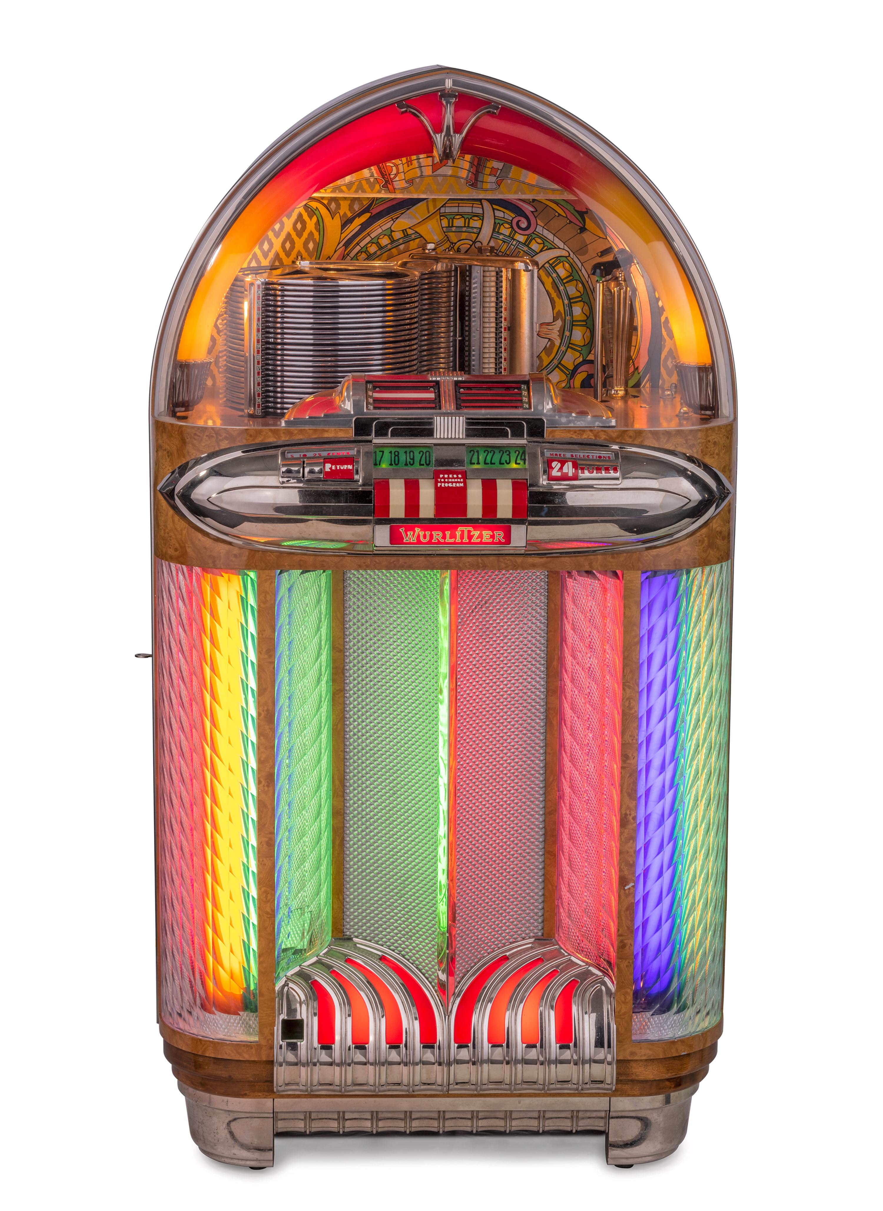 A Wurlitzer Model 1100 Jukebox