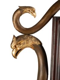 An Italian Painted and Parcel Gilt Mahogany Pier Table and Mirror