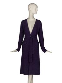 Prada Knit Cardigan Trimmed in Mongolian Lamb