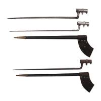 Three Spencer Socket Bayonets, One 1st and Two 2nd Patterns, two with Scabbards