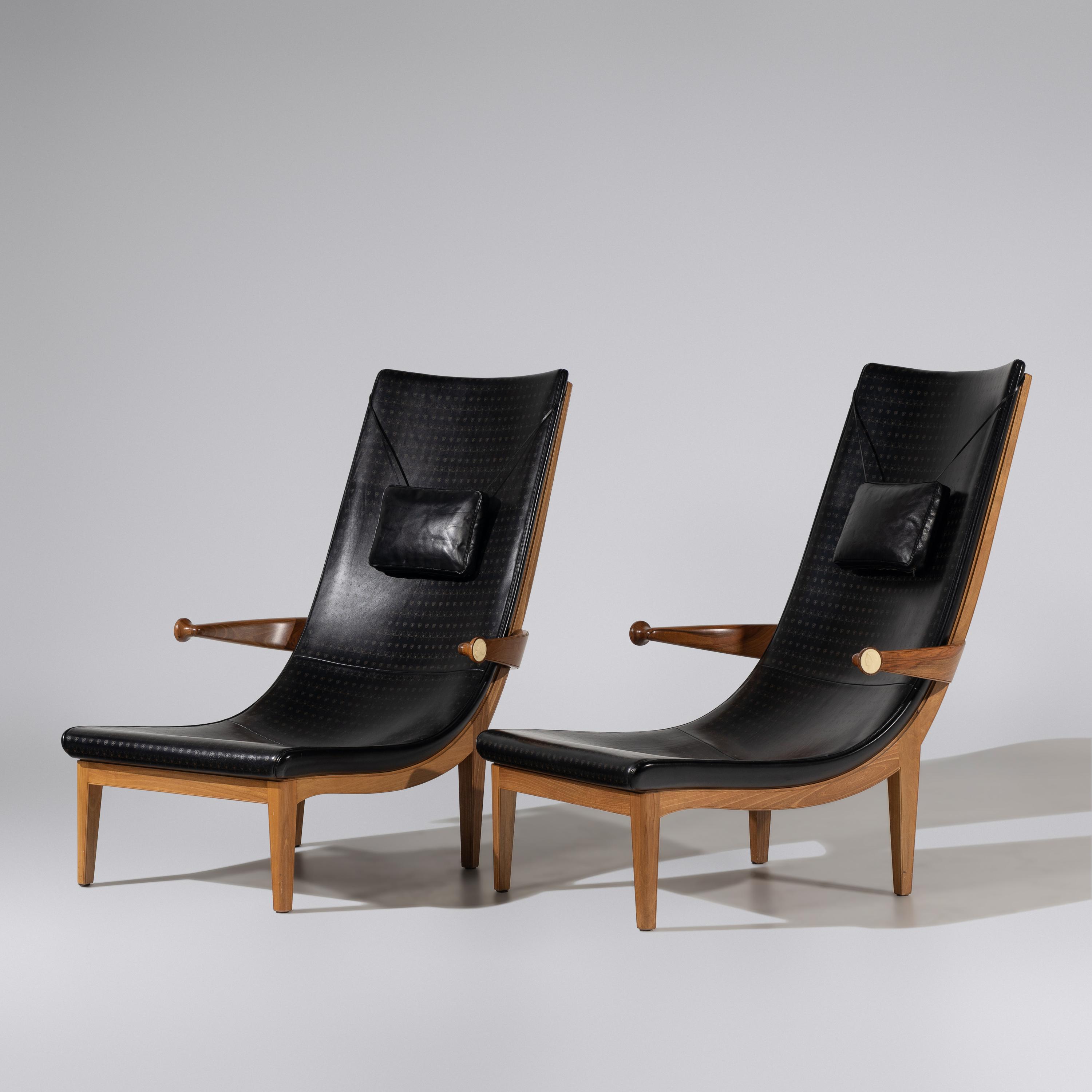 Pair of Senna lounge chairs, 1925 / c. 1980 for Cassina, Sweden / Italy