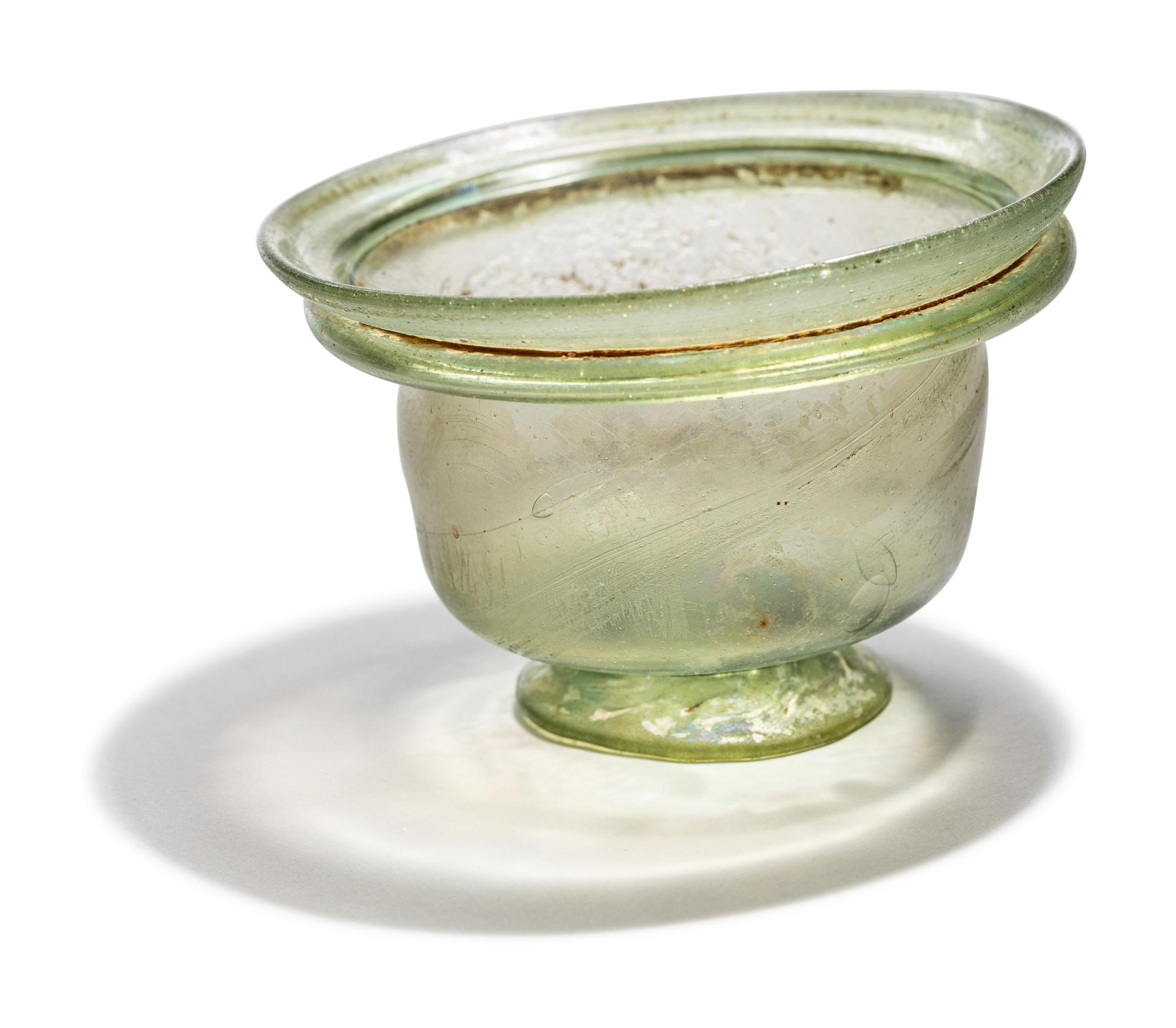 A Roman Green Glass Bowl