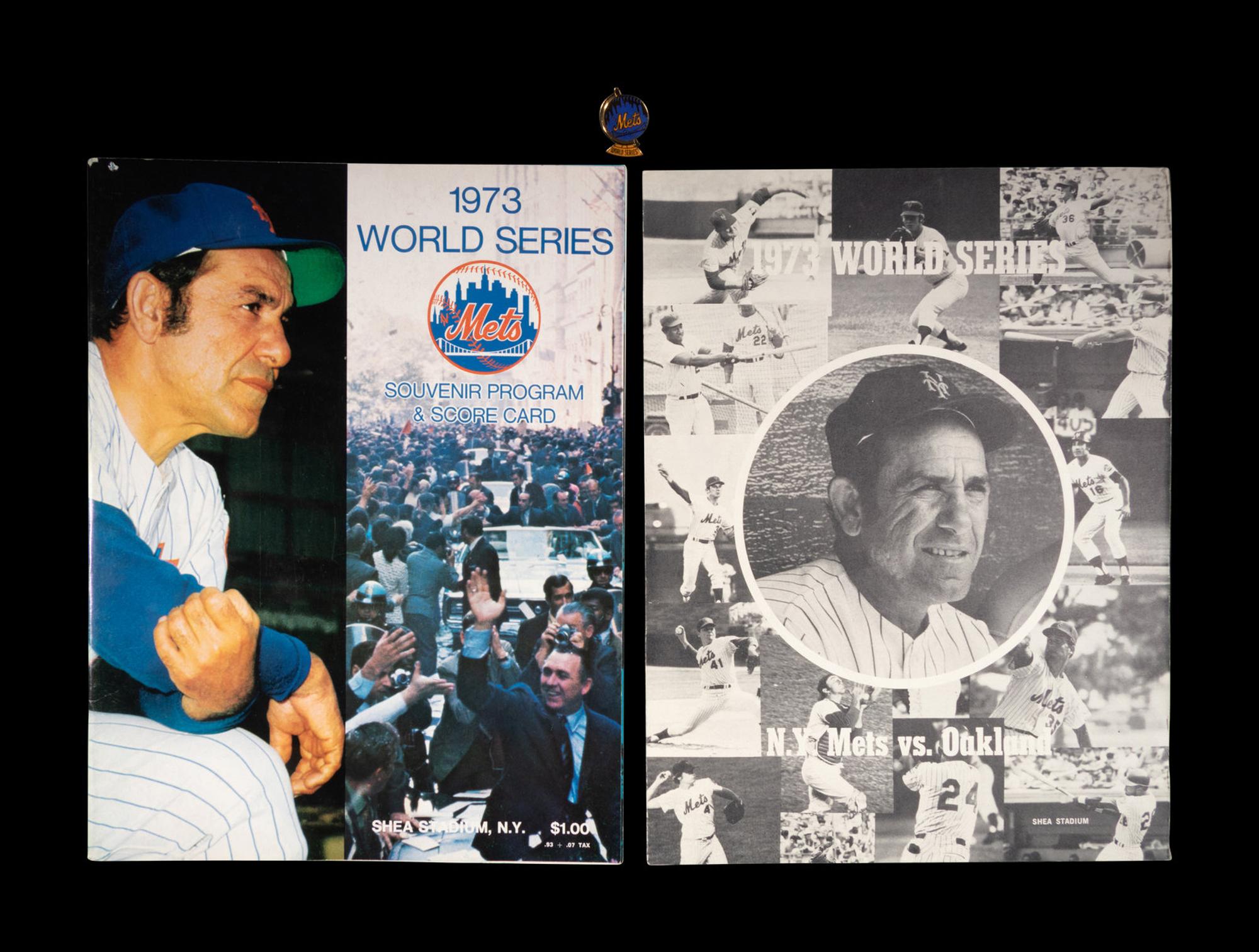 A Group of 1973 New York Mets World Series Shea Stadium Items,