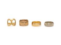 COLLECTION OF GOLD RINGS