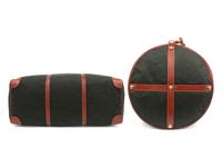 Two Fendi Leather Trimmed Wool Duffel Bags, 1980-90s