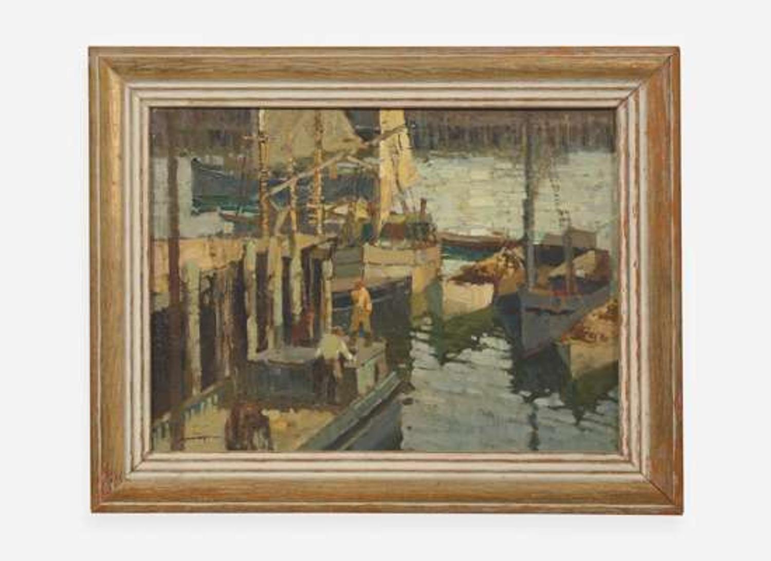 Frederick J. Mulhaupt (American, 1871-1938) - Gloucester Boats