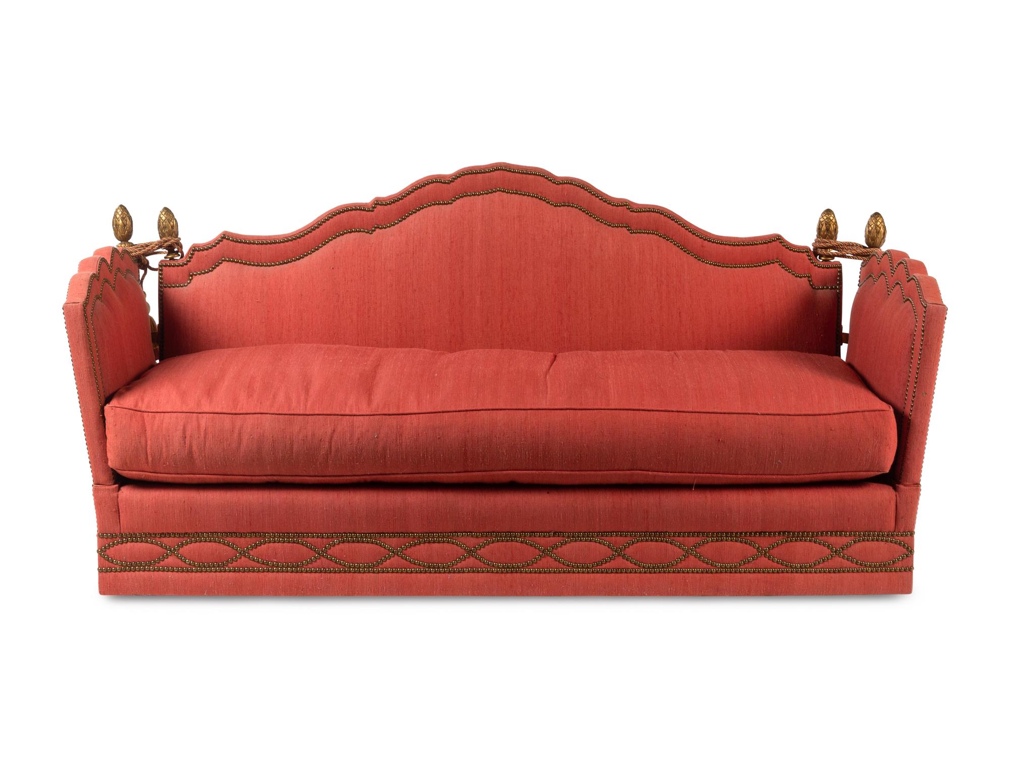 A Neoclassical Style Knole Sofa or Daybed by Baker