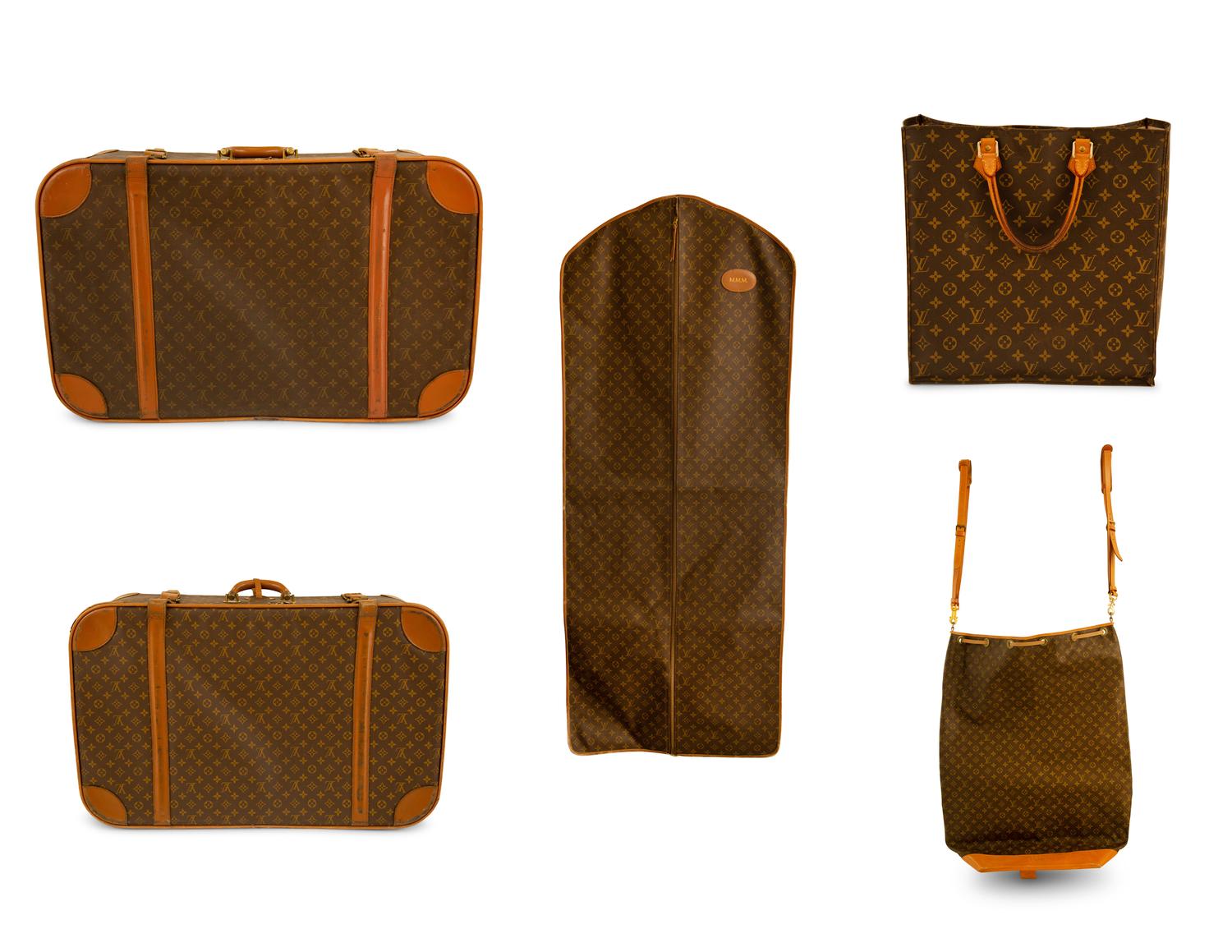 Five Louis Vuitton Luggage Pieces