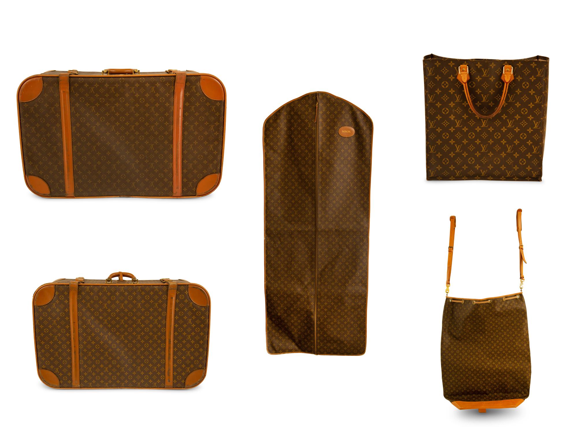 Five Louis Vuitton Luggage Pieces