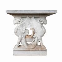 An Italian Carved Marble Table — IN THE MANNER OF FRANCESCO ANTONIO FRANZONI, 18TH/19TH CENTURY