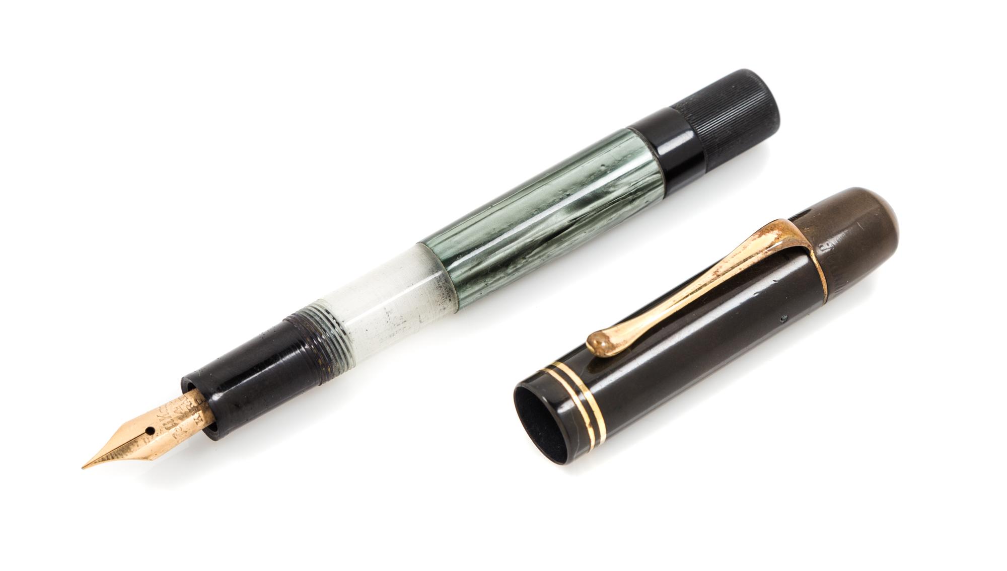A Vintage Pelikan '100' Fountain Pen Length 4 5/8 inches.