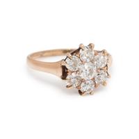 ANTIQUE, DIAMOND CLUSTER RING