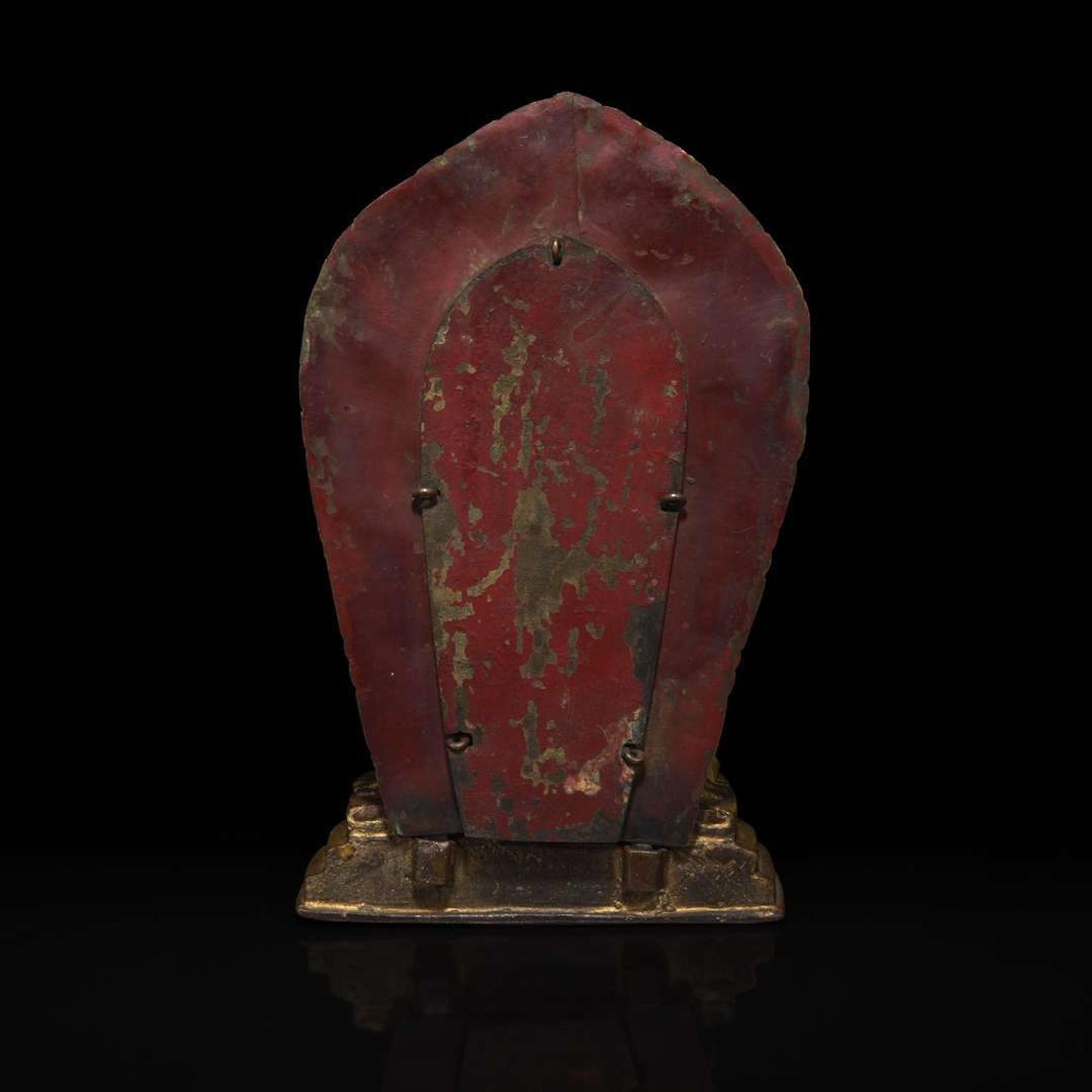 A Sino-Tibetan or Mongolian gilt bronze wrathful deity 中原或藏传或蒙古怒像铜鎏金造像 18th century ????