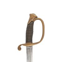 Ames Model 1850 Foot Officer's Sword Presented to Captain Moses Palmer - 13th Mass Infantry - Wounded at 2nd Bull Run and Gettysburg
