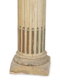 A Pair of Italian Carved and Painted Pedestals