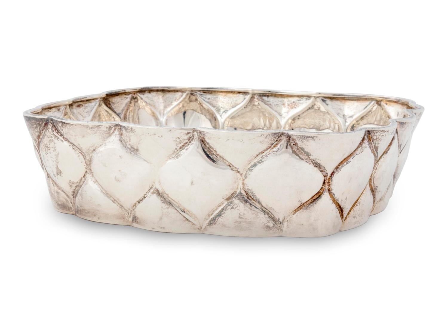 An Italian Silver Shaped Square Bowl — For Tiffany & Co., 20th Century
