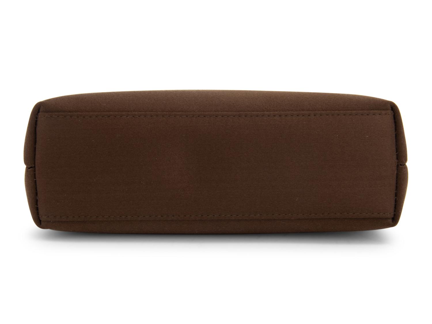Chanel Brown Satin Evening Bag, 2000-02