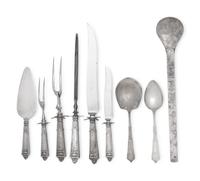 An American Cased Silver Flatware Service