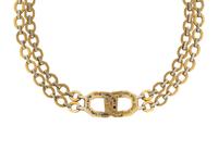 BICOLOR GOLD AND DIAMOND NECKLACE