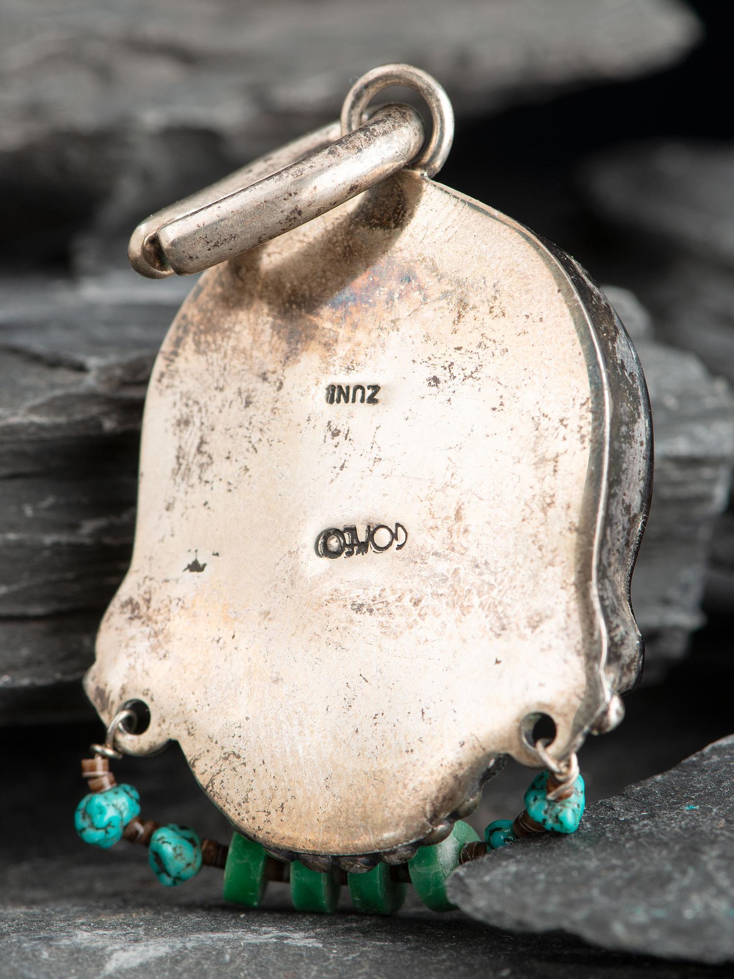 Mosaic Inlay Figural Pendant