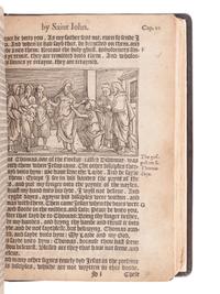 [BIBLE, in English]. The New Testament of our Sauiour Iesus Christe, faithfully translated out of the Greke, with the notes and expositions of the darke places therein . London: Richard Jugge, [1566].
