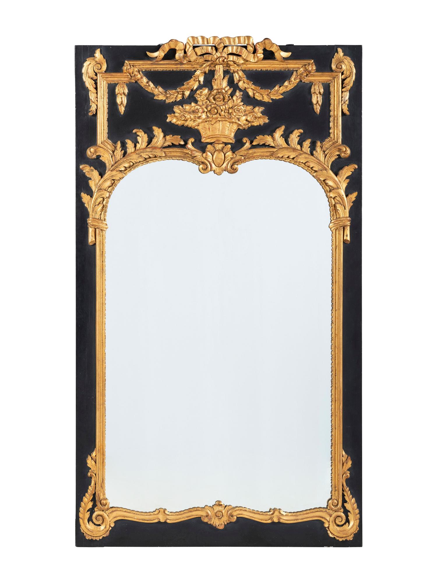 A Neoclassical Style Trumeau Mirror