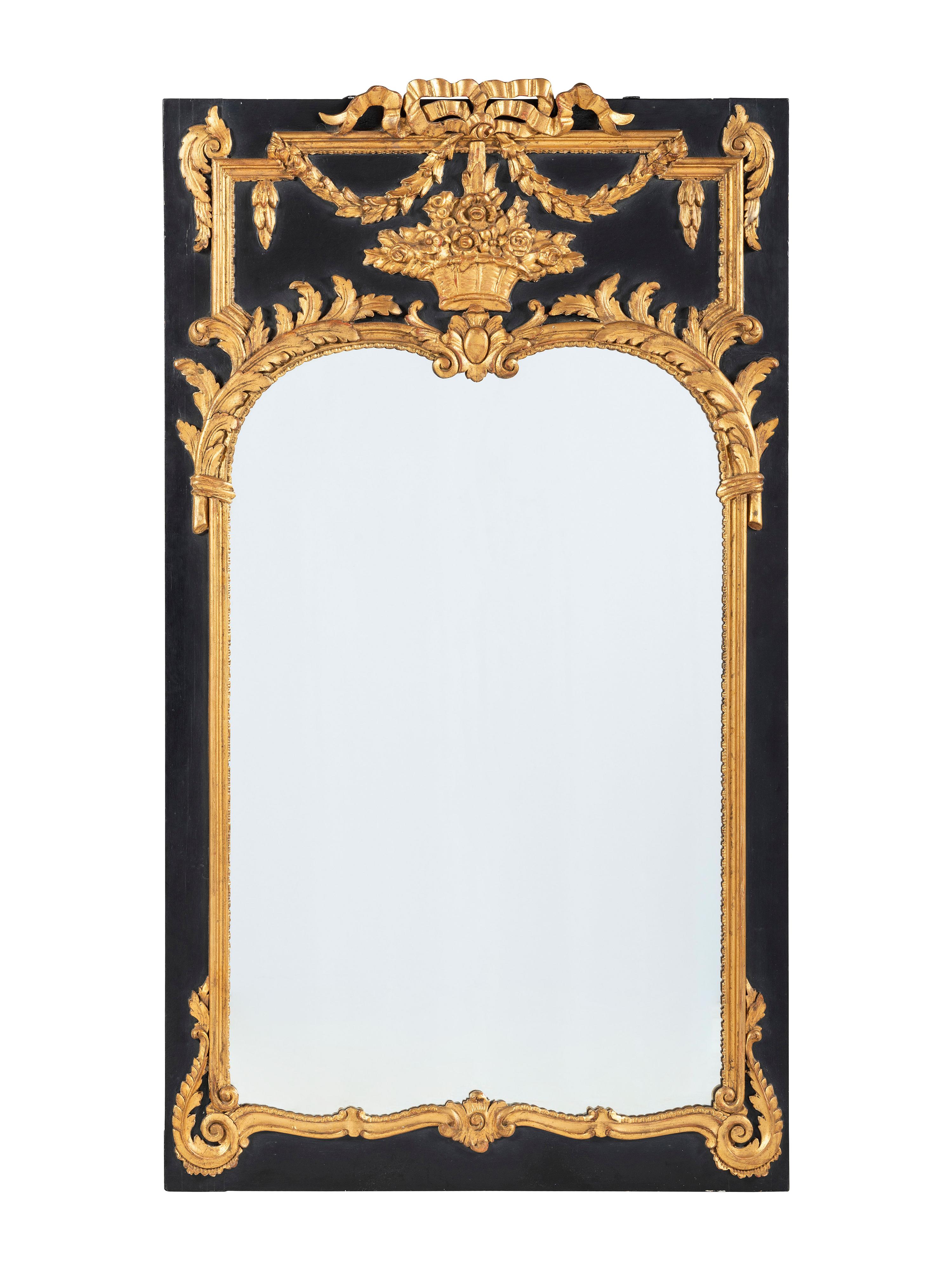 A Neoclassical Style Trumeau Mirror