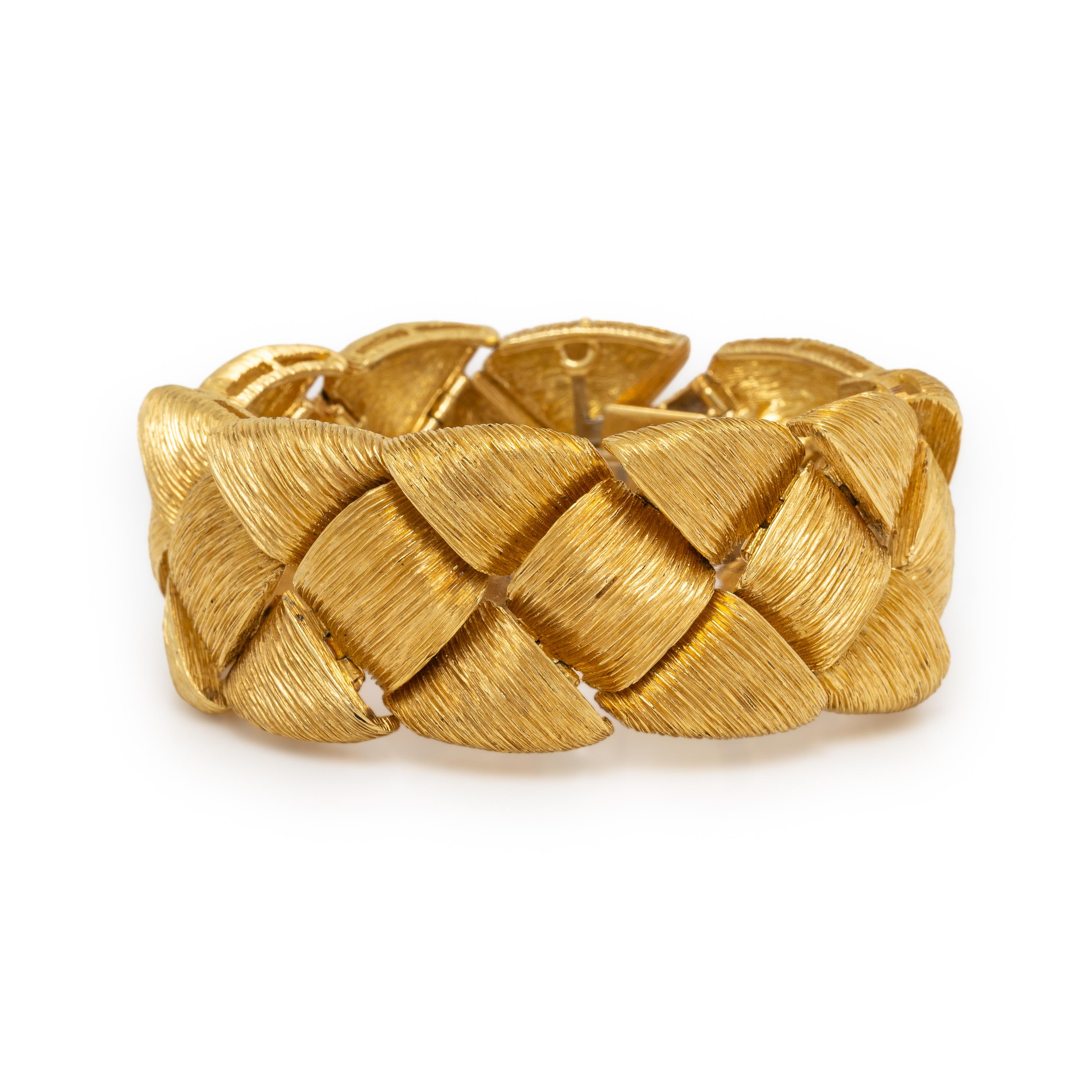 Henry Dunay, 'Sabi' Yellow Gold Woven Bracelet