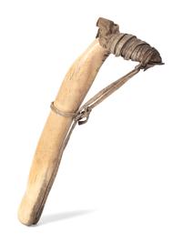 Plains Elk Antler Hide Scraper